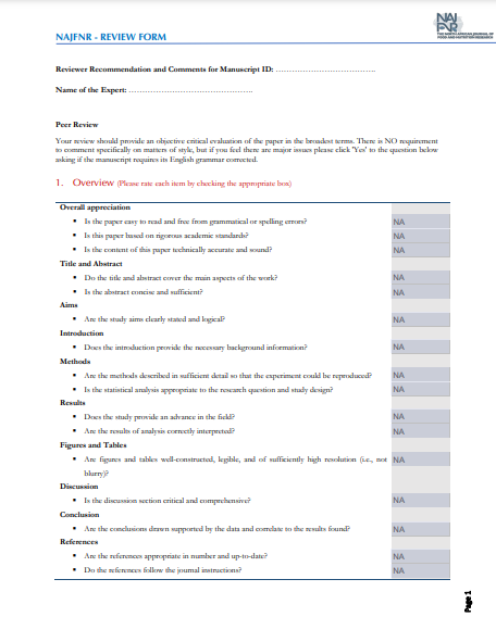 Review Form